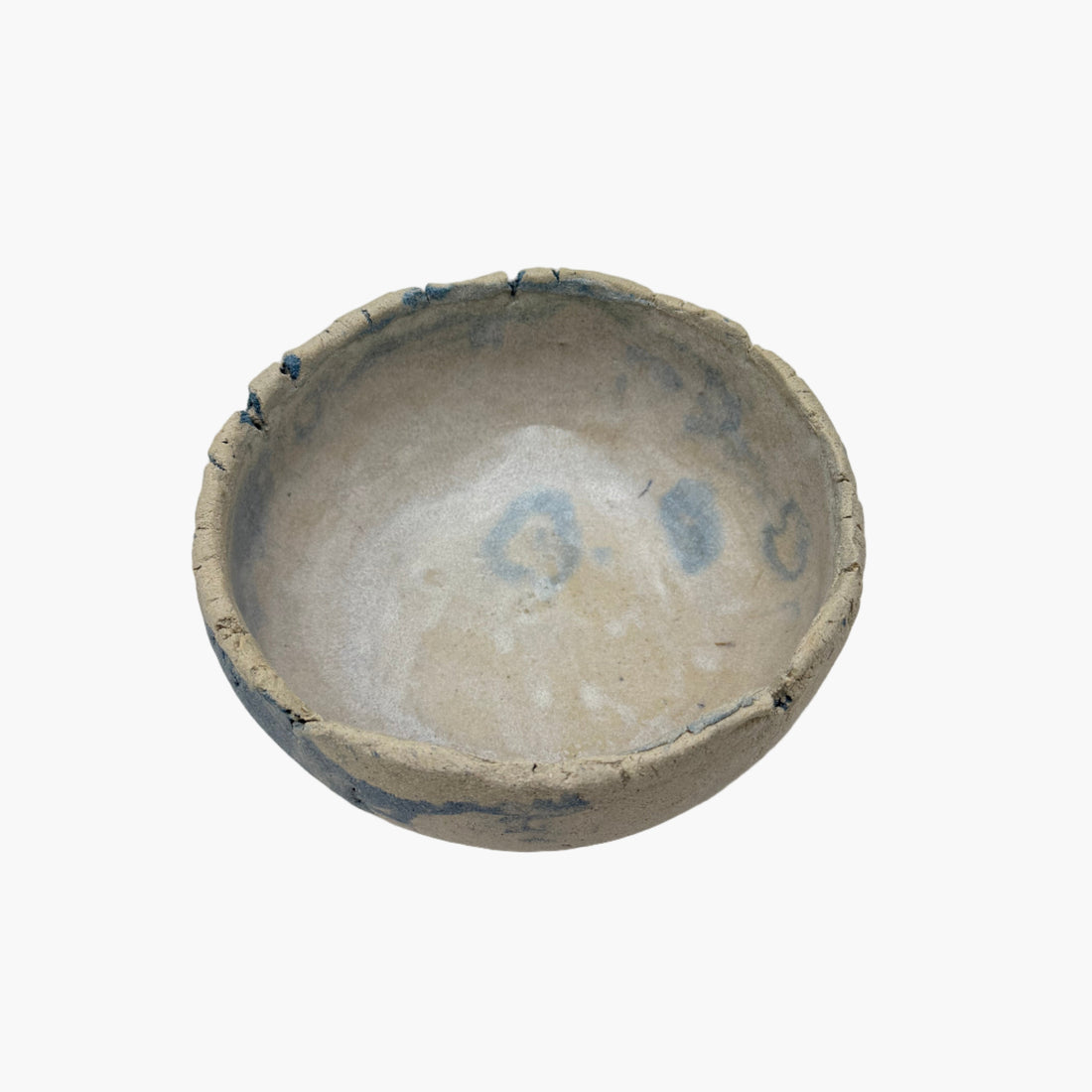 Handmade ceramic bowl made of a stoneware clay